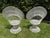 Mid century pair of white fiberglass outdoor /patio chairs. These are perfect for statement lounge chairs by the pool!...