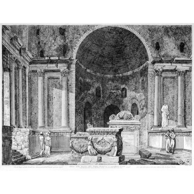 Interno della Basilica della Fortuna Prenestina Image dimensions: 40x53 cm. From the collection “Le antichità de’ contorni...