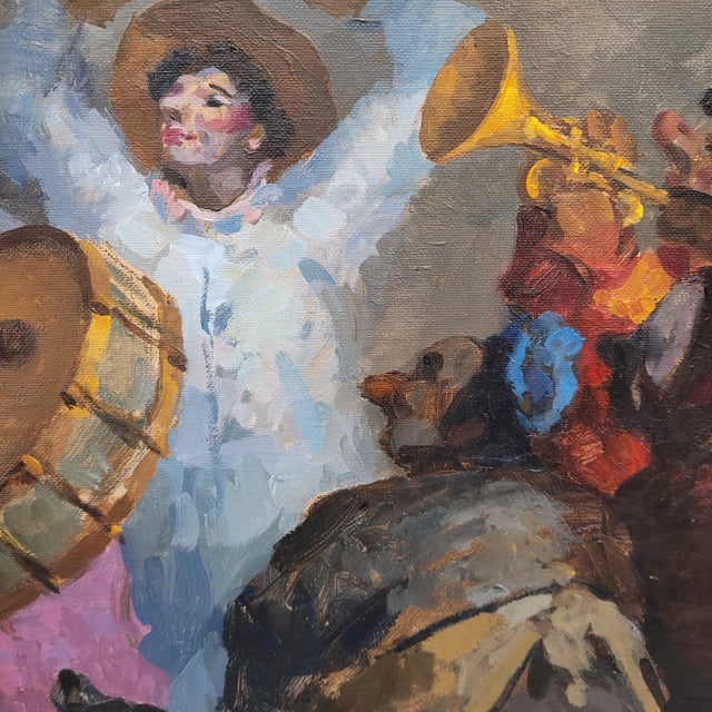 José María García Fernández, Carnavales, Castilviejo, 1960s, Oil on Canvas, Framed For Sale - Image 10 of 18