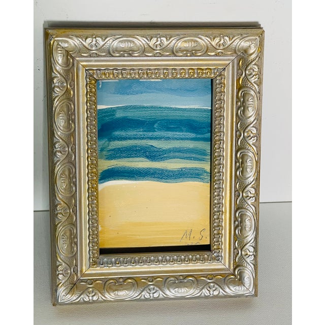 Small Abstract Sunny Isles Beach Signed and Framed For Sale - Image 4 of 4