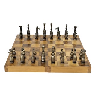 Chess Set by Hans Teppich, 1970, Set of 33 For Sale
