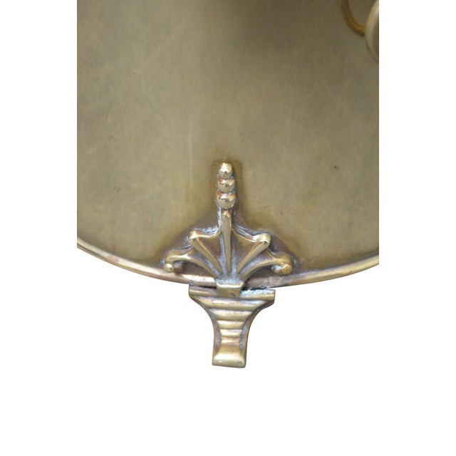 Metal Edwardian Brass Coal Bin with Lid and Decorative Handles, 1900 For Sale - Image 7 of 8