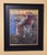 The artwork features a horse grazing in a vibrant, lush setting, captured with dynamic strokes of soft pastel that convey...