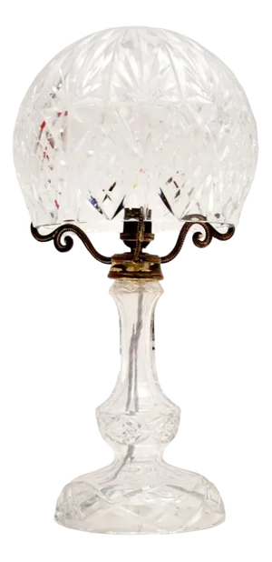 Crystal Glass Table Lamp, 1920s