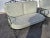Vintage Wrought Iron Patio Seating Loveseat and Chair For Sale - Image 12 of 12