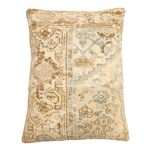 Antique Zabihi Collection Persian Malayer Large Rug Pillow For Sale