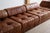 DS 88 Modular Sofa in Cognac Patchwork Leather from de Sede, Switzerland, 1970s, Set of 5 For Sale - Image 4 of 13