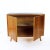 Black Mid-Century Sideboard in Oak & Black Glass, Czechoslovakia, 1960s For Sale - Image 8 of 11
