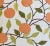 Shabby Chic Orange Fruit Botanical Appliqué Pillow Cover 17" Square For Sale - Image 3 of 7