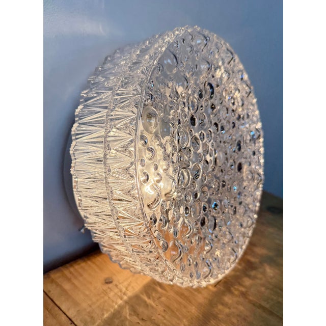 Vintage Glass Wall Light, 1970s For Sale - Image 14 of 17