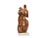 Abstract Mid 20th Century Wood Carved Nude Female Torso Sculpture on Stone Base by Amalina For Sale - Image 3 of 12