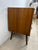 Brown Mid Century Modern Two Drawer Nightstand With Tall Tapered Legs For Sale - Image 8 of 12