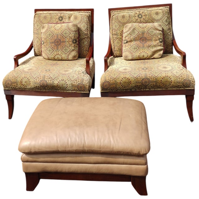 Vintage Thomasville Collection, armchairs, Ottoman & End Table. Thomasville where classic design meets unparalleled...