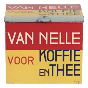 Large Coffee and Tea Tin by Jac Jongert for the Van Nelle Factory, 1933