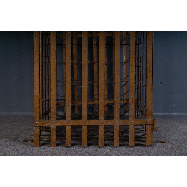 Vintage Steel Wine Rack For Sale - Image 4 of 18