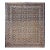 Vintage Persian Tabriz Rug, Hand-Knotted Wool, Allover Geometric Pattern, Navy & Tan, 9x11 For Sale