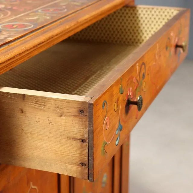 Antique Cherrywood Cupboard with Drawers, Italy, 19th Century For Sale - Image 5 of 12