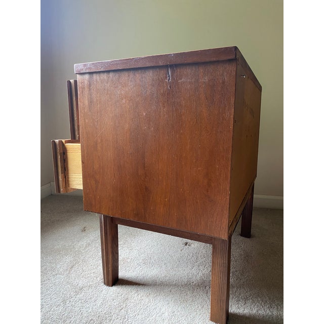 Vintage Dixie Furniture Co. Nightstand in Walnut Finish Chairish