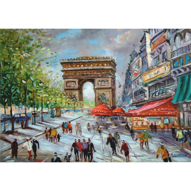 Artist: Francois Dubois Country: France Title: Champs Elysees Medium: Giclee Marks: Hand signed & numbered Printed: on...