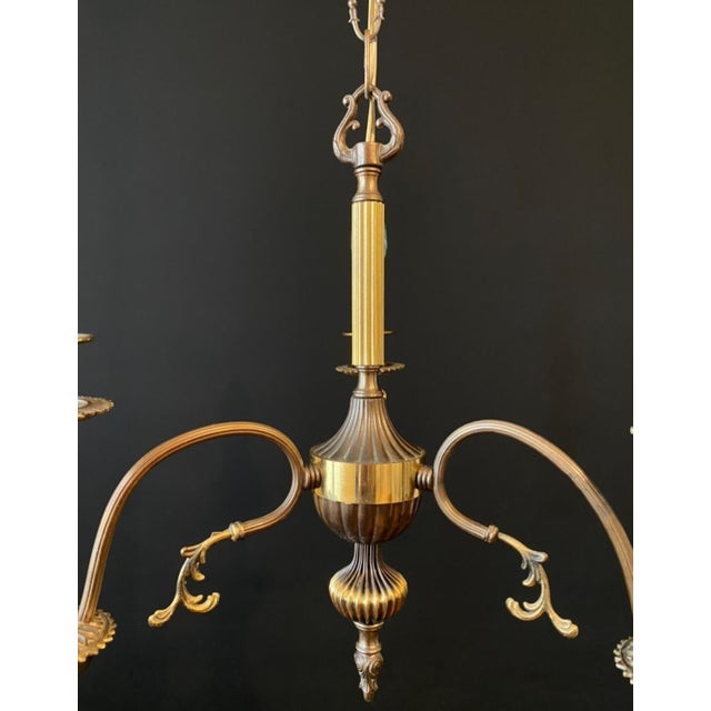 Metal Vintage French Chandelier, 1960s For Sale - Image 7 of 13