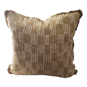 George Spencer Matchsticks Yellow Fabric Pillow Cover