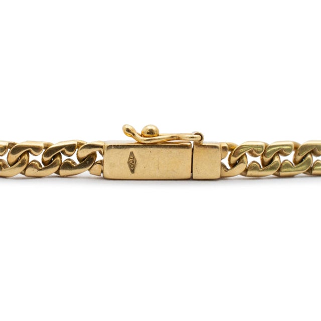 Metal Vintage 18k Yellow Gold Ancient Coin Halo Diamond Razor Link Pendant Necklace For Sale - Image 7 of 7