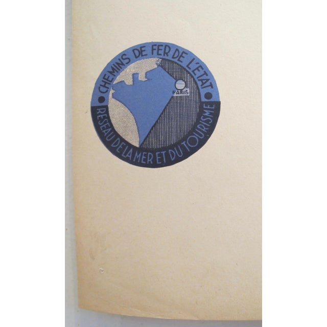 Paper French 1935 Art Deco Travel Poster, Versailles For Sale - Image 7 of 12