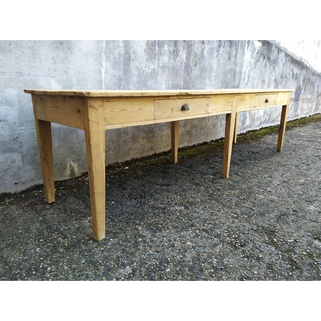 Fir Workshop Table, 1890s For Sale - Image 5 of 18