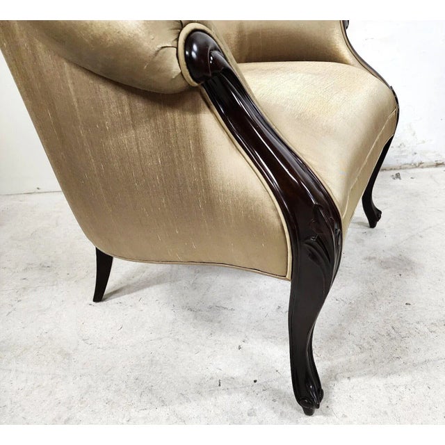 Textile French Wingback Armchair by Christopher Guy For Sale - Image 7 of 13