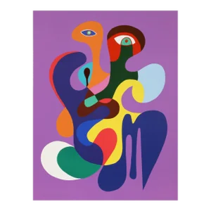Impressions in Violet, Solomon Shukman Lithograph