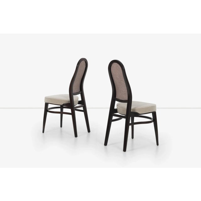 1960s Edward Wormley for Dunbar Attributed Caned Back Dining Chairs - Set of 10 For Sale - Image 5 of 13