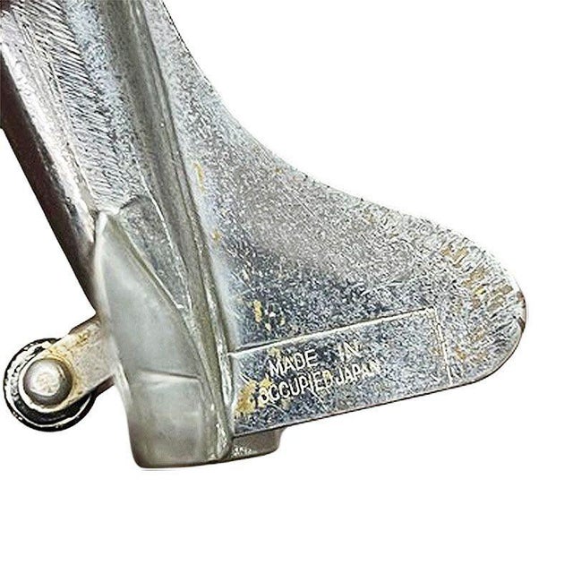 Silver 1940s Mid Century Chrome B-29 Superfortress Airplane Table Lighter by Hamilton For Sale - Image 8 of 8