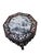 Chinoiserie Antique Chinese Carved Side Table With Mother-of-Pearl Inlay For Sale - Image 3 of 7