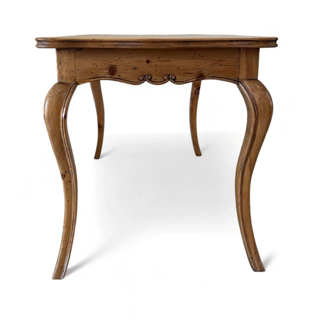 Late 20th Century Vintage French Country Pine Desk by United House Wrecking For Sale - Image 5 of 18