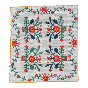 19th C Applique Quilt From Pennsylvania
