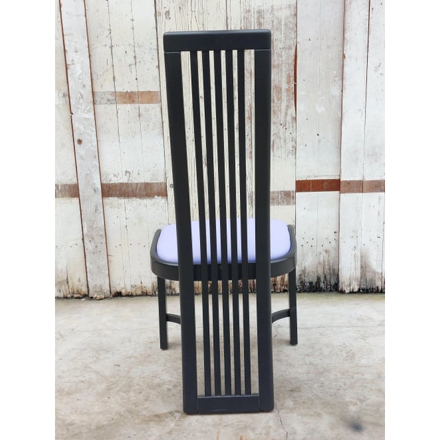 Set of 4 Model L4K 252 High-Back Dining Chairs by Liberty Furniture, Canada, 1980s For Sale - Image 4 of 13