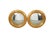 Pair of English Giltwood 1940s Round Convex Mirrors with Carved Oak Leaves For Sale - Image 4 of 11