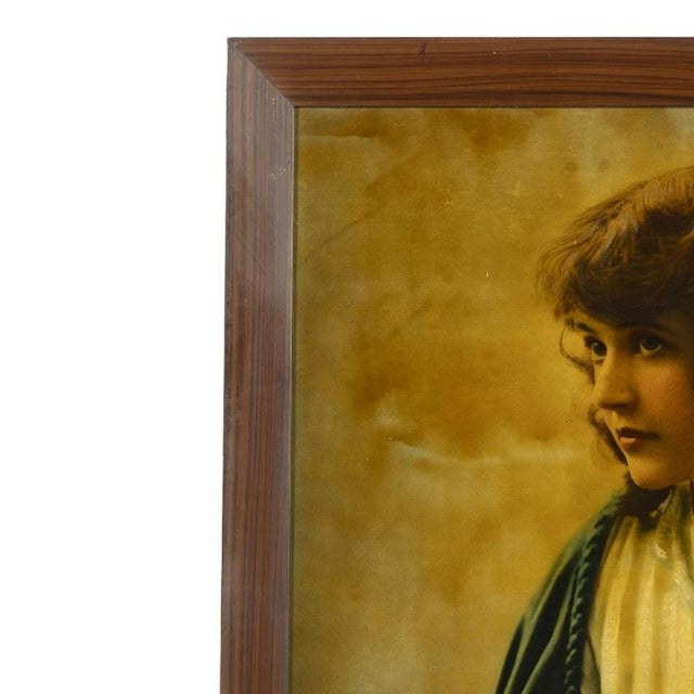 Engraving - M. Kassel (19th Century) - 104 cm. "Female Figure". Color print. Framed. Dimensions: 104 cm x 73 cm.
