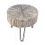 2020s Salvaged Rustic White Wash Pinwheel Side Table For Sale - Image 5 of 10
