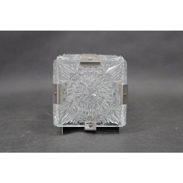 1970s Mid-Century Czech Glass Wall Lights from Kamenický Šenov, 1970s, Set of 2 For Sale - Image 5 of 12