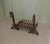 Inglenook Fireplace Grate on Andirons For Sale - Image 4 of 7