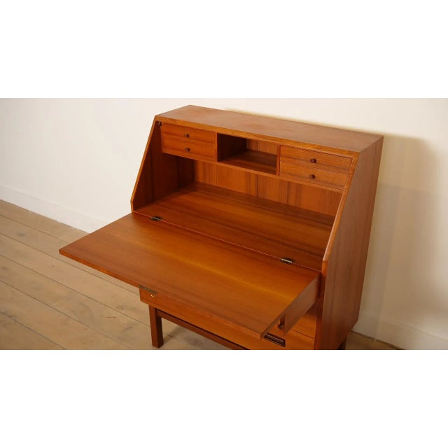 Vintage Secretaire in Teak, 1960s For Sale - Image 6 of 12