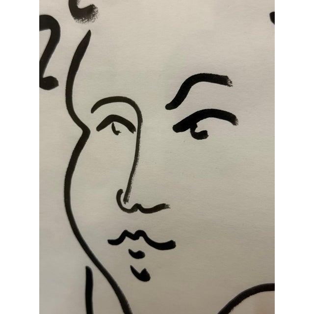 Abstract Ink Line Portrait For Sale In Los Angeles - Image 6 of 6