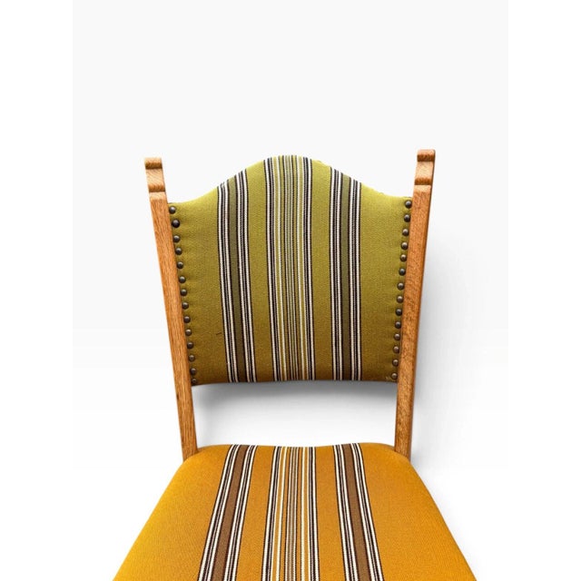 Set of Six Danish Oak Dining Chairs by Henning Kjærnulf For Sale - Image 17 of 18