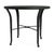 Brown Jordan Calcutta 36" Round Cast Bistro Umbrella Table in Black Jade For Sale
