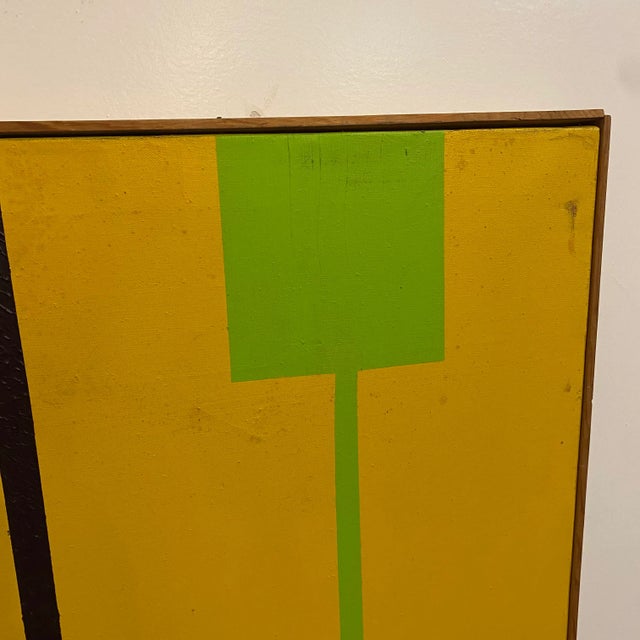 Mid 20th Century Minimalist Geometric Painting, Framed For Sale In Cleveland - Image 6 of 9