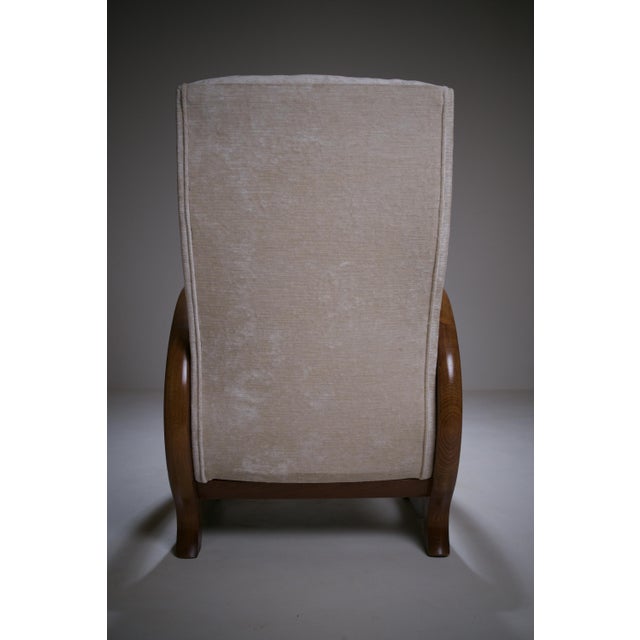 Modernist Art Deco Armchair by Rosello in the Style of Jacques Adnet, Paris, 1940 For Sale - Image 10 of 18