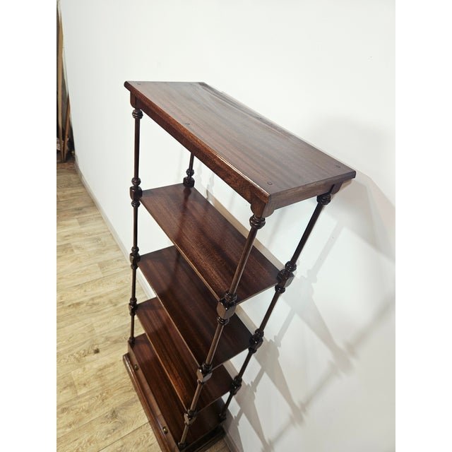 Wood 20th Century Classic Mahogany Shelf, England For Sale - Image 7 of 18