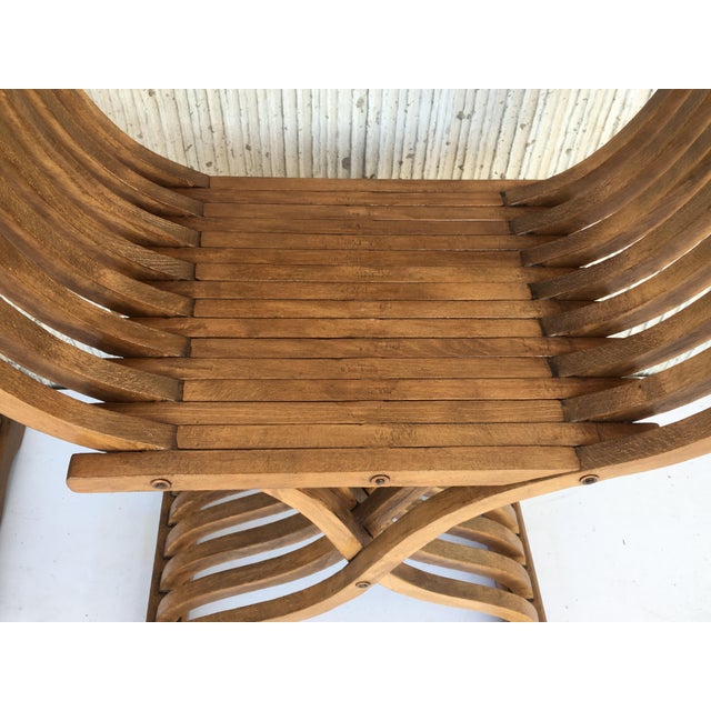 19th Century Carved Walnut Folding Scissors Savonarola Bench/Settee For Sale - Image 12 of 13