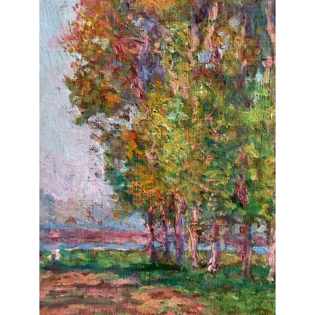 19th Century Impressionist Painting in the Style of Claude Monet For Sale - Image 4 of 4